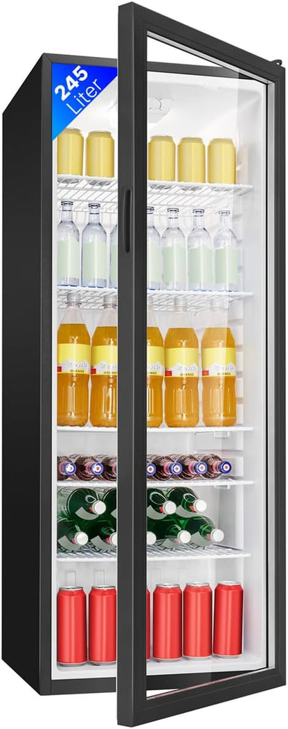 Bomann, Réfrigérateur Pour Boissons 244L, Eclairage Intérieur LED, KSG7289, Noir