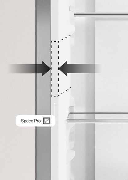 / FRIDGE STUDIO FRENCH DOOR PRO 509 / Réfrigérateur Style French Door 509L Inox / 83,3 X 63,5 X 191,2 Cm/No Frost, Space Pro, Care+, Commande Tactile Électronique, 160W