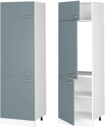 Armoire Pour Frigo R-Line, Bleu-Gris, 60Cm | Pour Une Combinaison Libre Au Sein De Systèmes De Cuisine Modulaires
