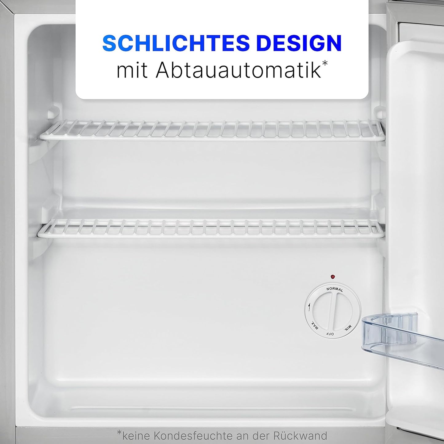 Bomann, Mini-Réfrigérateur, 42L, 2 Étagères Grillagées, KB7346, Inox