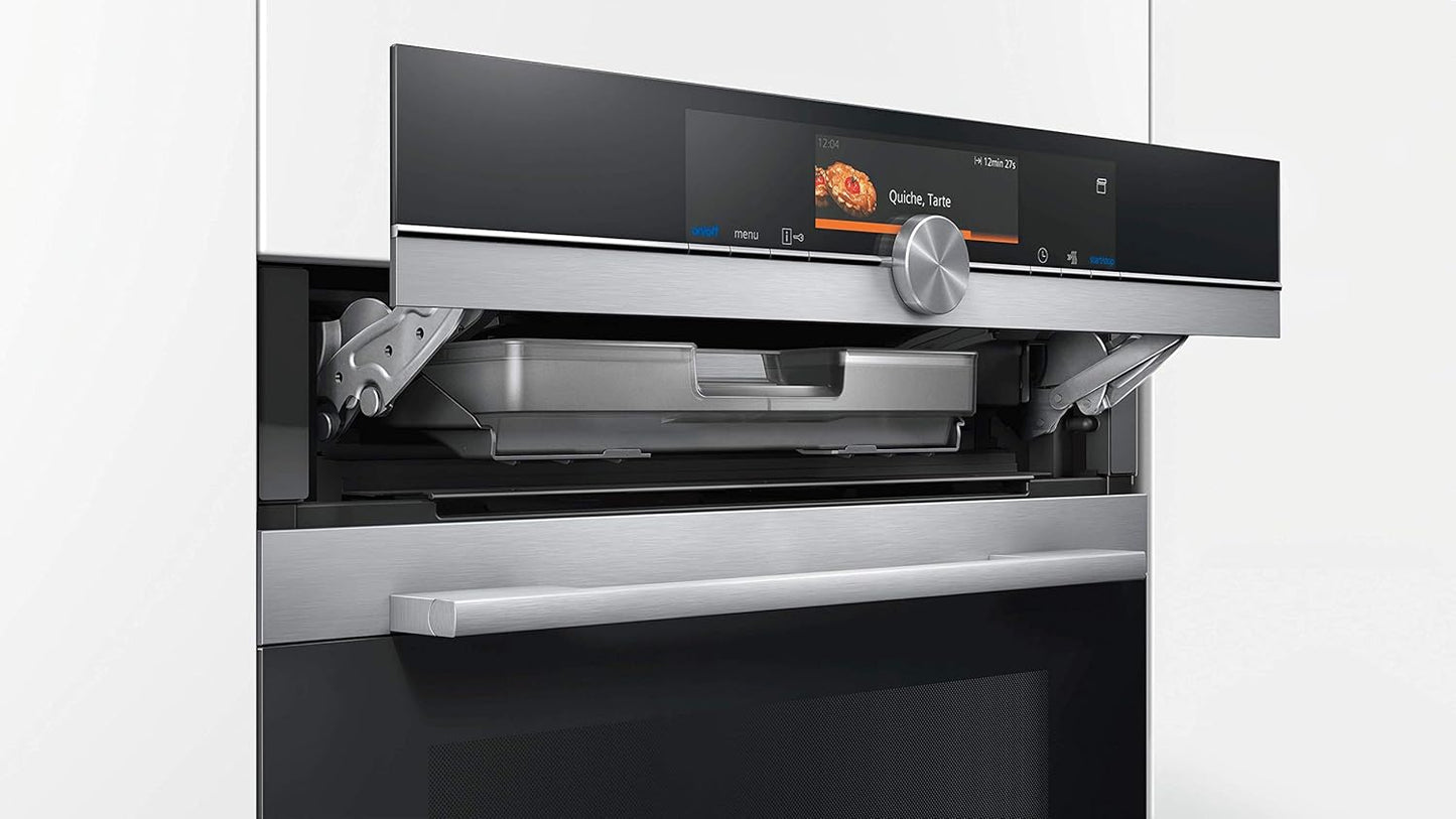 HS658GXS7 Iq700 Four À Vapeur Encastrable A+ / Smart Home Compatible via Home Connect/Coolstart Pas De Préchauffage/Capteur De Cuisson/Air Chaud 4D