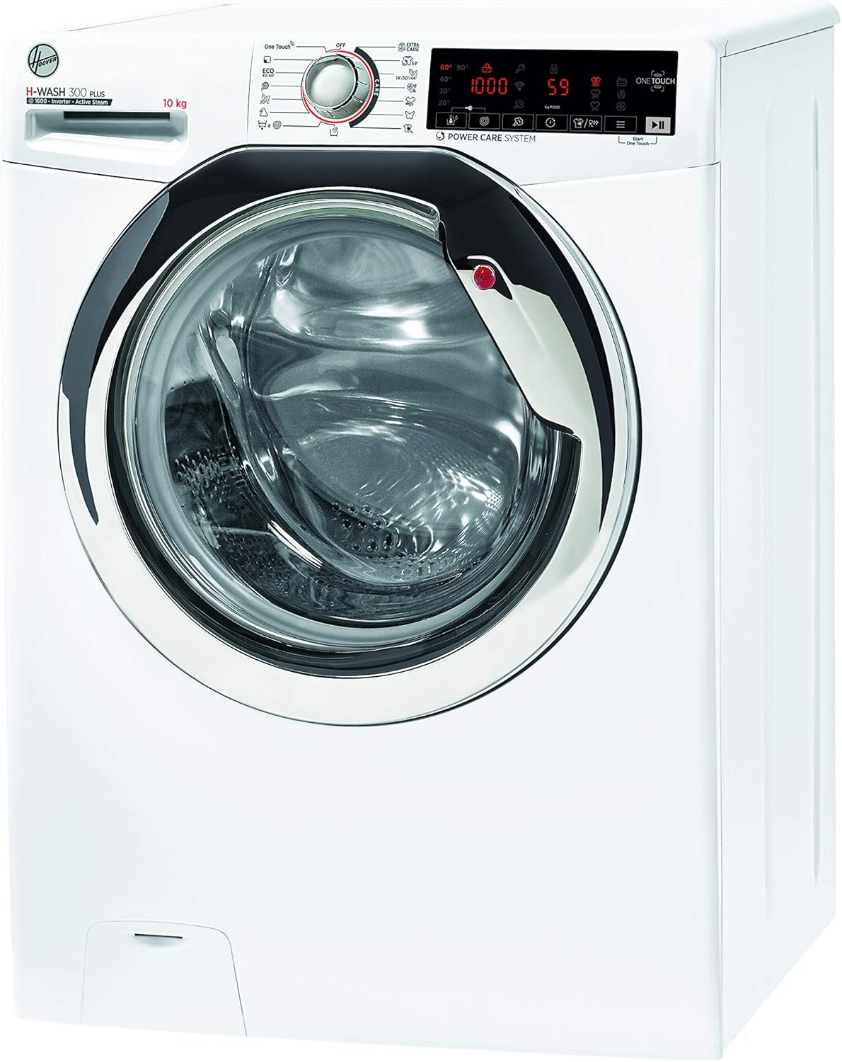 Machine À Laver H-Wash 300 H3WS610TAMCE/1-S - 10 Kg - 1600 Tr/Min - Fonctionnement Intelligent Avec Technologie NFC - Moteur Inverter BPM - Technologie Tout-En-Un - Fonction Vapeur