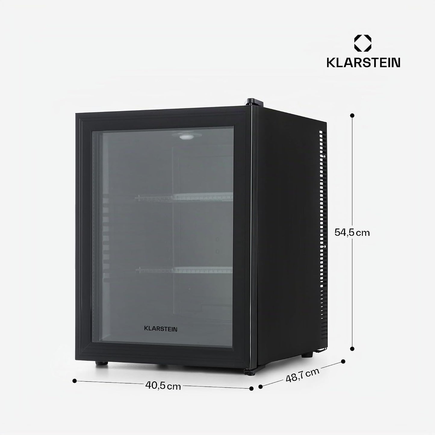 Petit Frigo De Chambre De 42L Pour Snacks Et Boissons, Top Silencieux, Mini Bar, Camping, Cosmetique, Refrigerateur Avec Étagères Réglables, 12-18°C