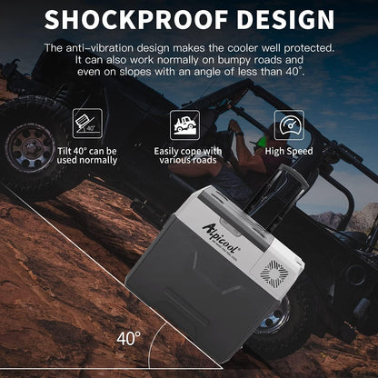 CX40 40L Réfrigérateur De Voiture Portable Congélateur Et Réfrigérateur, Glaciere Électrique À Compression Pour Maison, Dortoir, Camping