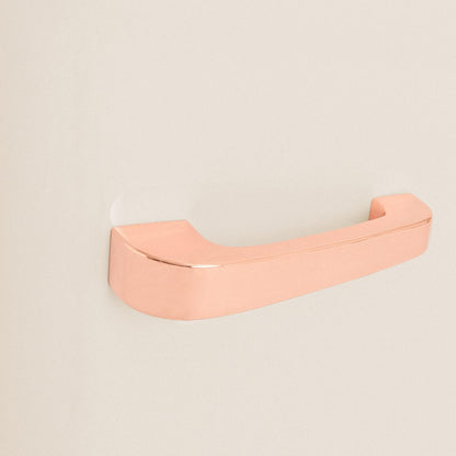 / RETRO FRIDGE 50 ROSE Gold/Réfrigérateur Blanc Cassé Avec Poignée or Rose/Pratique Et Fonctionnel, Matériaux Résistants