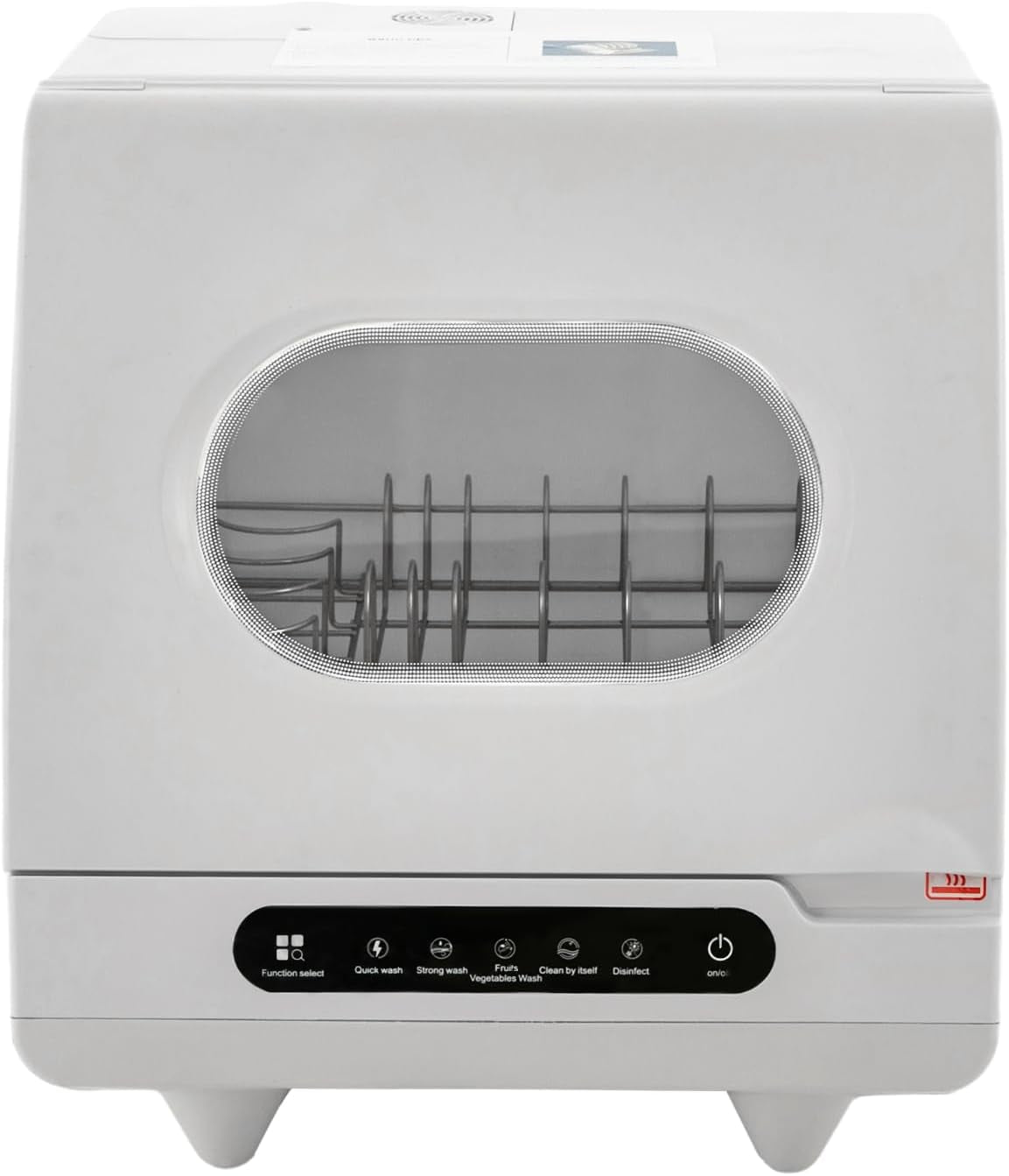 Vinnyooc 220V 800W Mini Lave-Vaisselle Lave-Vaisselle De Plan De Travail Lave-Vaisselle Portable Lave-Vaisselles Compacts Des Pulvérisateurs D'Eau Rotatifs À 360 Pour Les Appartements Les Résidences