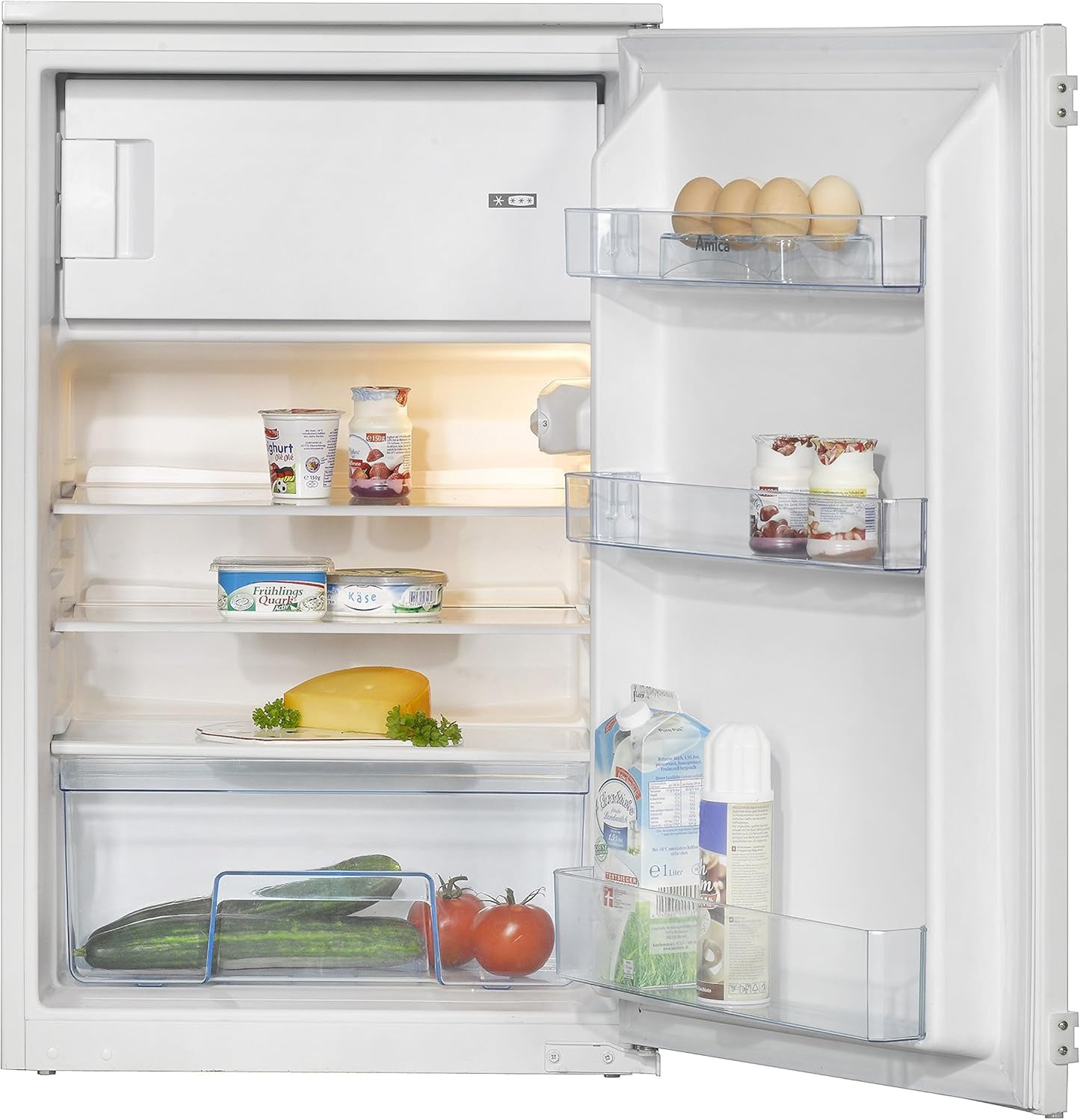 Amica EKS 16171 Frigo Combine Intégré (Placement) 116 L E Blanc