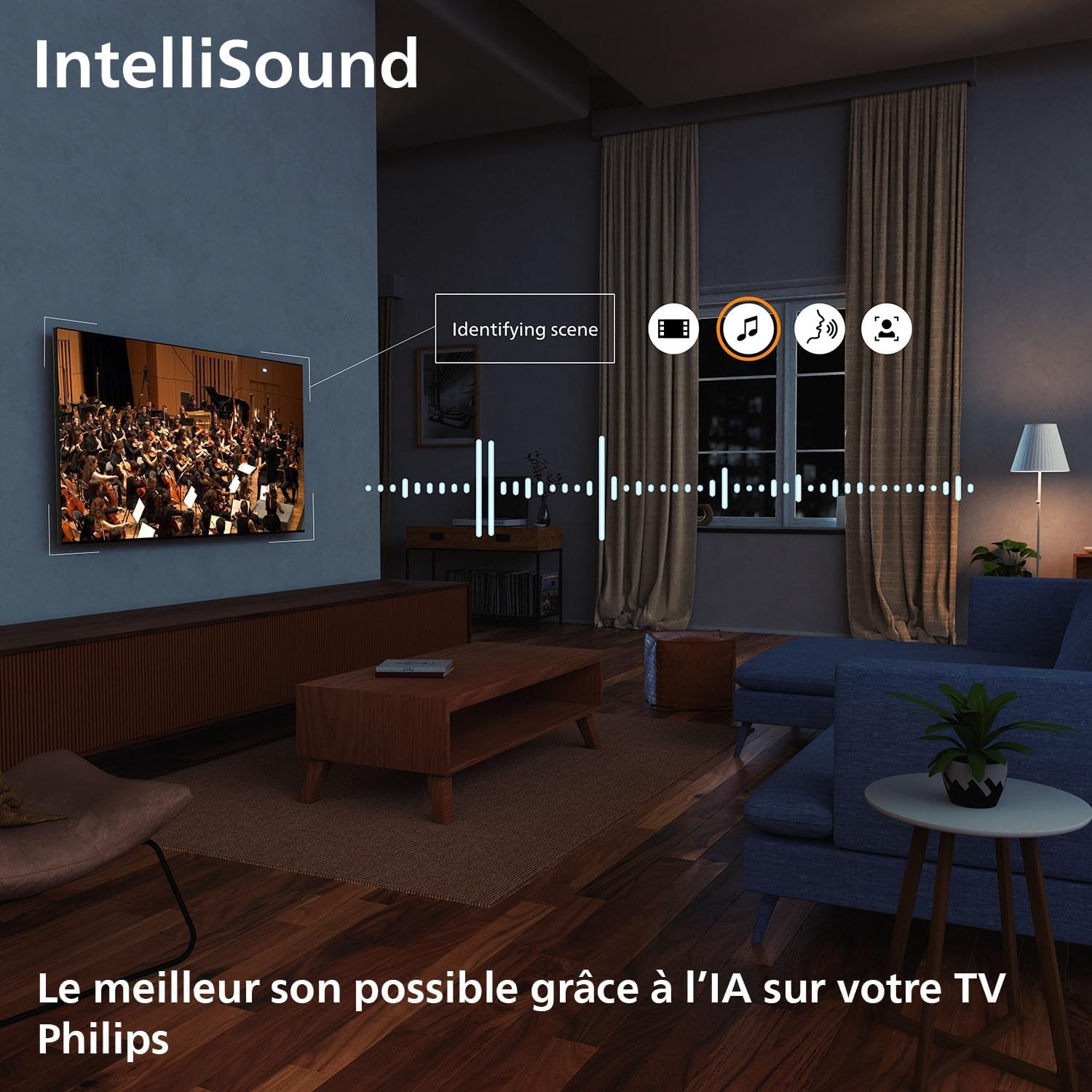 Philips 55PUS7200 4K LED Smart TV - Écran 55 Pouces Avec Plateforme Pixel Precise Ultra HD, Titan OS Et Son Dolby Atmos - Compatible Alexa Et Assistant Vocal Google