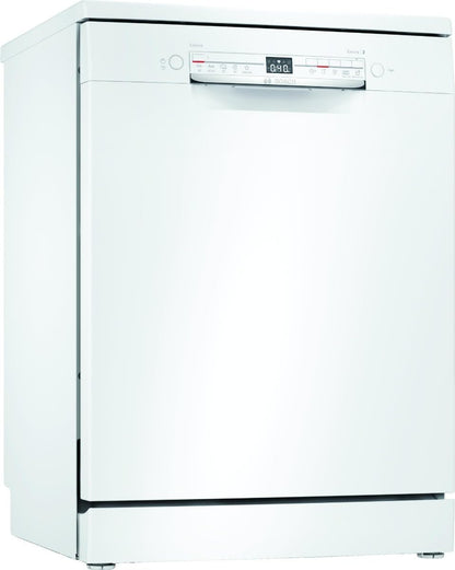 SMS2ITW33E Série 2 Lave-Vaisselle Intelligent, Autoportant, 60 Cm De Large, Panier À Couverts, Séchage Supplémentaire Par Simple Pression D'Un Bouton, Protection Aquastop Contre Les Dommages Des