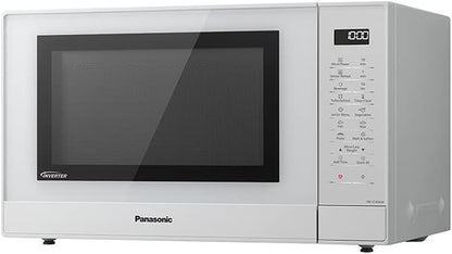 NN-ST45KWEPG Four À Micro-Ondes À Inverter Avec Plateau Tournant, 32 Litres, Acier Inoxydable, 1000 W, 21 Programmes Automatiques, 7 Niveaux De Puissance, Écran LCD, Menu Junior, Blanc