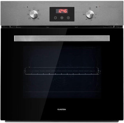 Kalahari - Four Encastrable, Électrique, Volume 68L, Classe D'Efficacité Énergétique A, 59,5 Cm, Plage De Température : 50-250°C, 7 Fonctions, 5 Inserts, Sécurité Enfant - Noir Cosmos