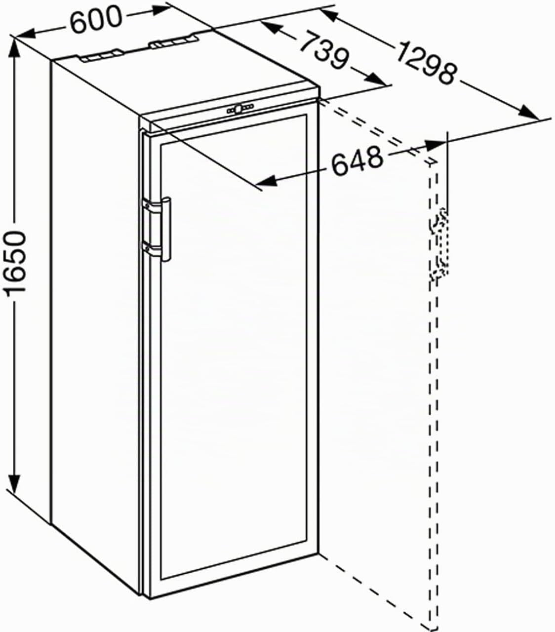 Cave De Vieillissement  WKB4212 - Cave De Vieillissement- Capacité : 200 Bouteilles - Air Brassé - Humide - Noir - Porte Vitrée - 6 Clayettes Bois - Classe A