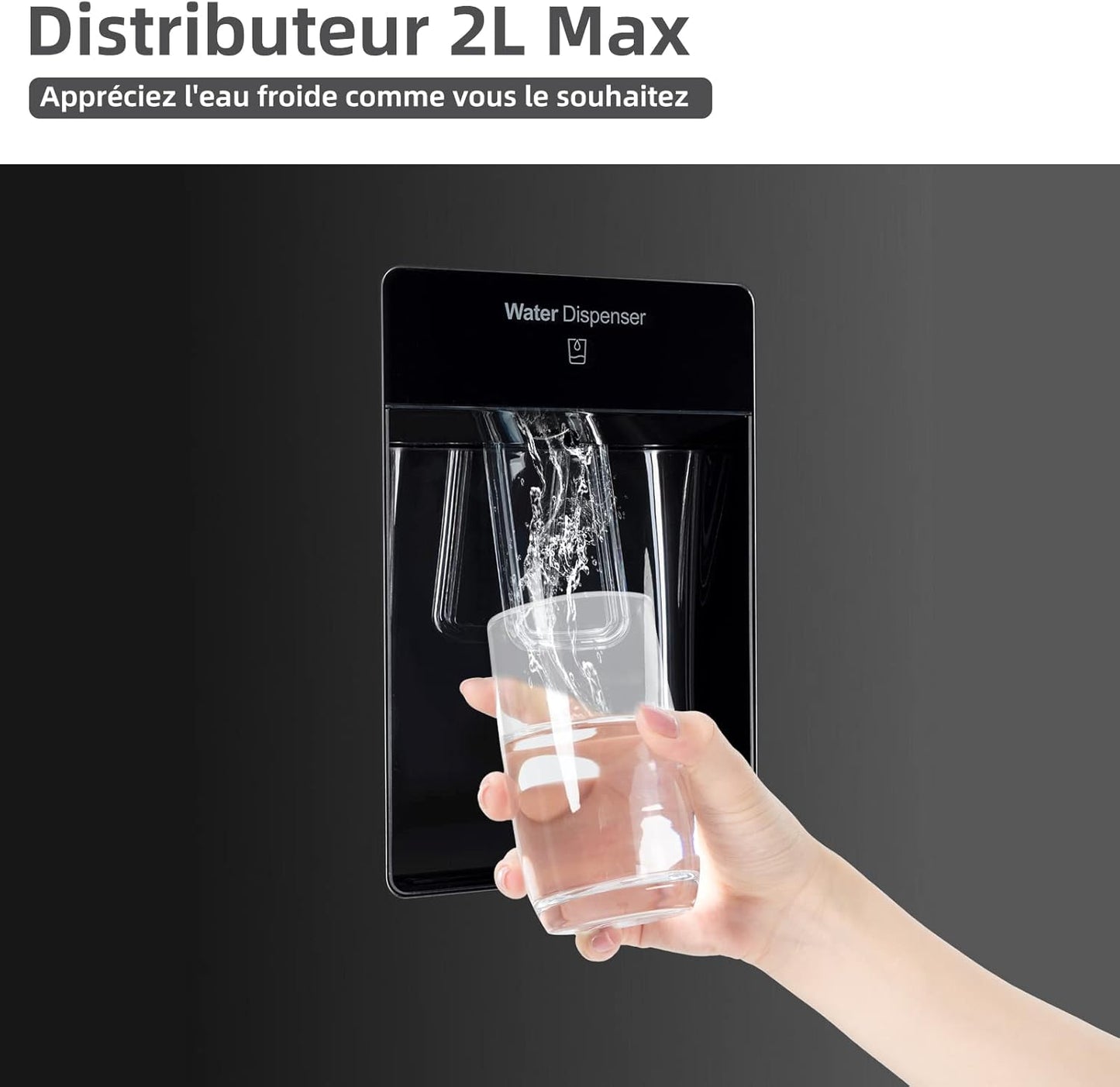 Réfrigérateur Congélateur Bas FBM228NE4DE 231L (161 + 70) Froid Ventilé, No Frost, Acier Inoxydable Noir, Portes Réversibles, 42 Db, 12 Ans De Garantie Sur Le Compresseur