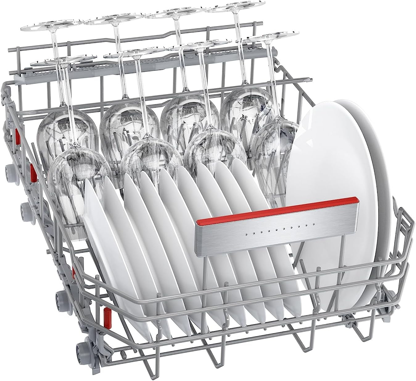 SPV6ZMX23E Série 6 Smart Lave-Vaisselle Entièrement Intégré, Largeur 45 Cm, Tiroir À Couverts, Programme Silence Particulièrement Silencieux, Perfectdry Avec Zéolite Sèche Même Le Plastique