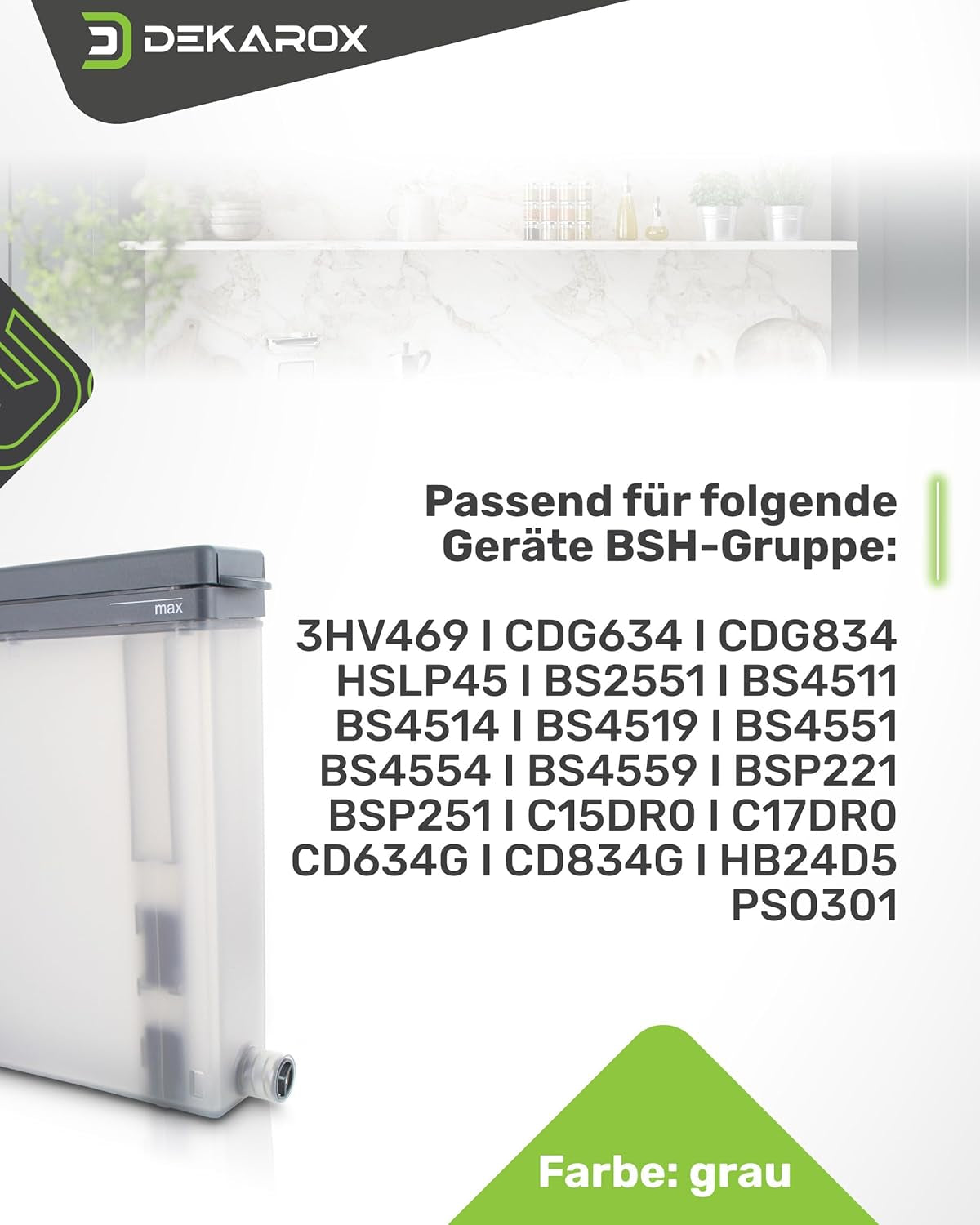 DEKAROX Réservoir D'Eau Pour Four À Vapeur Bosch Siemens Neff 00791032 791032