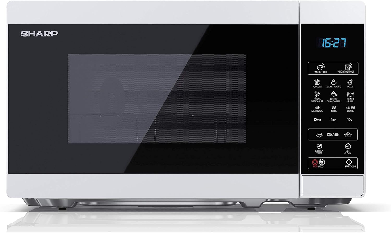 + Gril, YC-MG02EW, Four Micro Ondes, 20 Litres Commandes Numériques Comptoir, Blanc