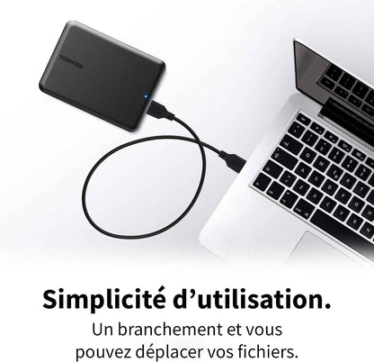 Canvio Partner 1TB - Disque Dur Externe Portable 2,5'', USB 3.2, Compatible Mac Et Windows. (HDTB510EK3AB)