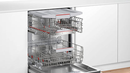 SMI6ECS93E - Série 6 - Lave-Vaisselle Encastrable Avec Bandeau - Home Connect - 13 Couverts - Silence plus 40 Db - Metallic