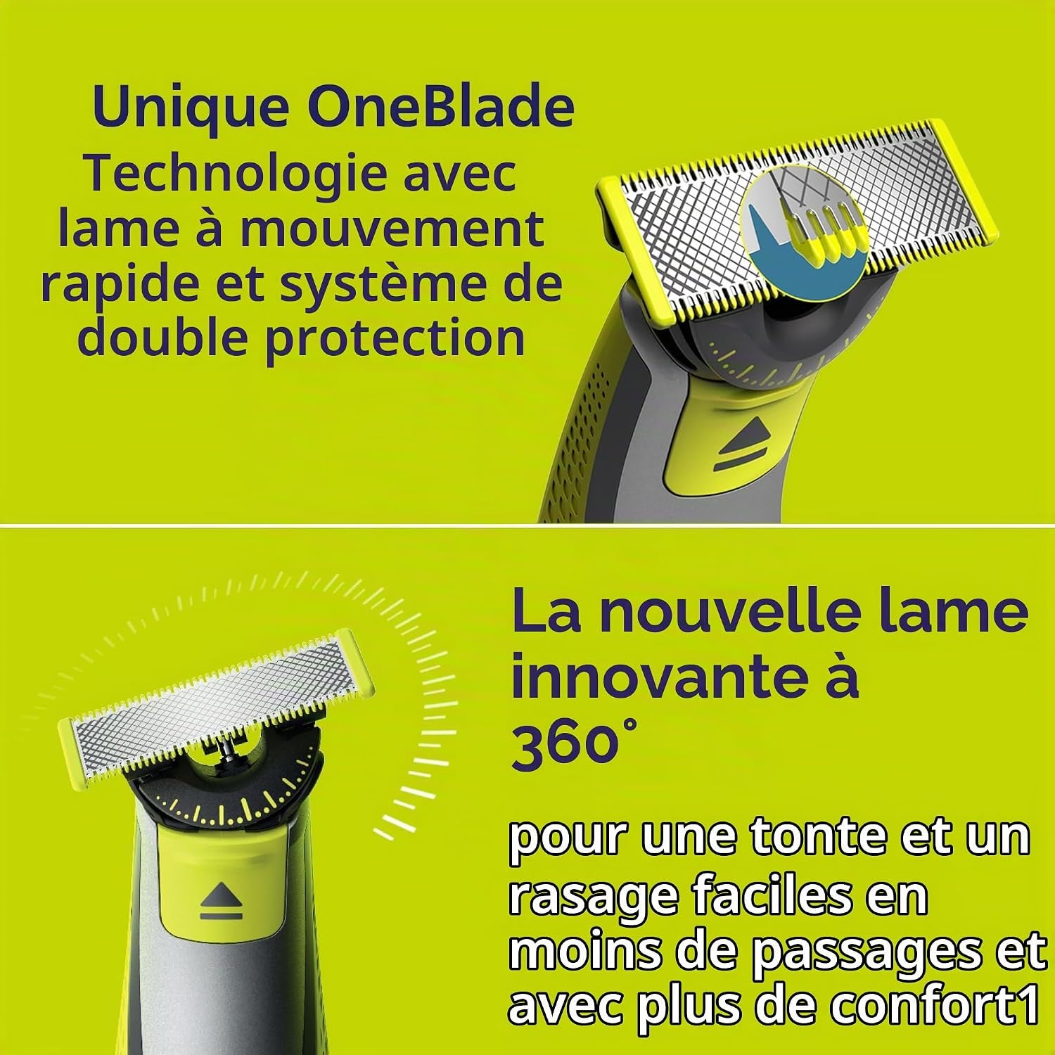 Philips  Oneblade 360 Face + Body Hybrid Tondeuse Et Rasoir Électrique QP2834/70