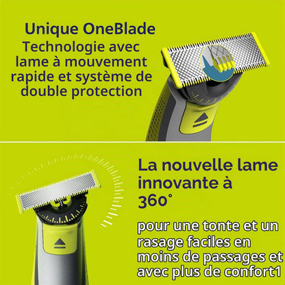 Philips  Oneblade 360 Face + Body Hybrid Tondeuse Et Rasoir Électrique QP2834/70