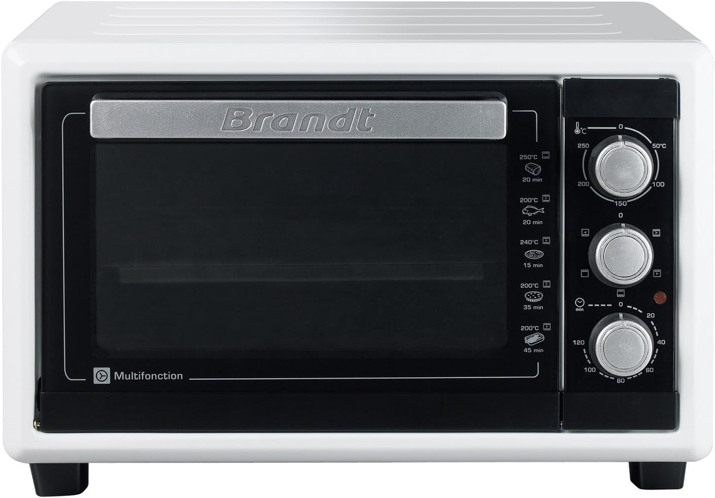 FC160MW - Mini Four - 16L - 1200W - 4 Modes De Cuisson : Chaleur Tournante, Convection Naturelle, Grill, Tournebroche - Blanc