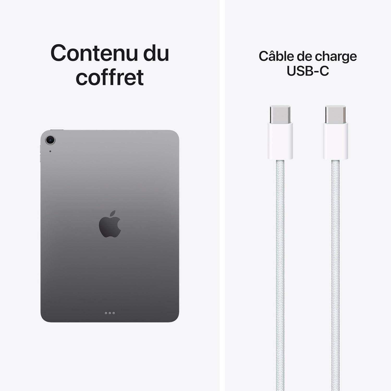 Ipad Air 11 Pouces (M4) : Écran Liquid Retina, 128 Go, Caméras Avant/Arrière 12 MP, Wi‑Fi 7 Avec  N1, Touch ID, Autonomie D’Une Journée – Gris Sidéral
