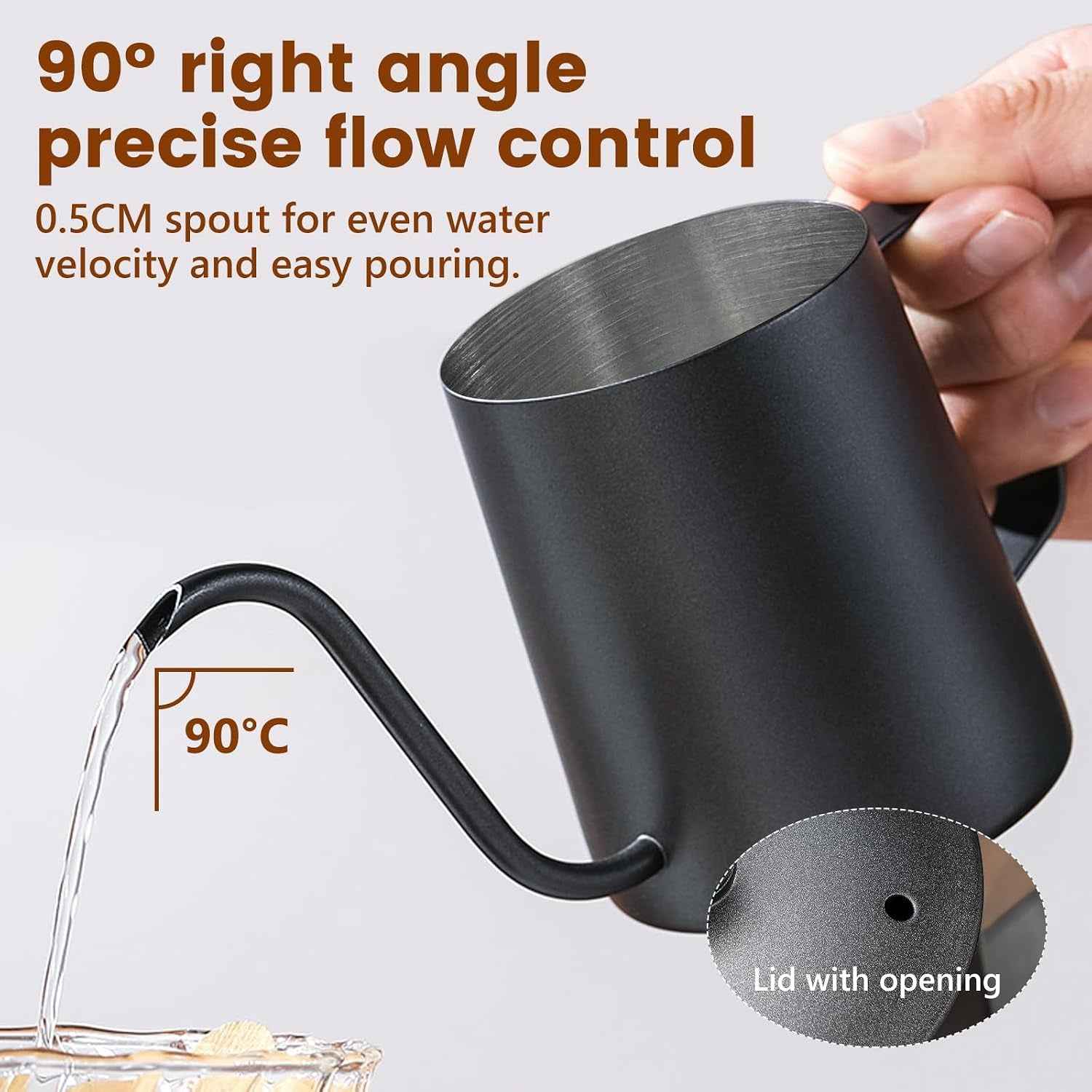 Ensemble De Moulin À Café Manuel De 7 Pièces,Ensemble D'Outils De Brassage De Café Portable,Coffee Grinder Degré Avec Bouilloire 600Ml,Mouture Réglable,Outdoor Travel Picnic（100 Filtres）