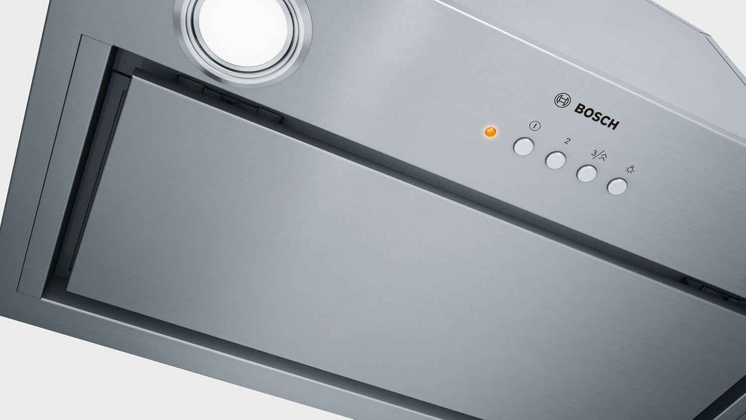 Bosch DHL575C - Groupe Filtrant - Série 6 - 4 Vitesses D'Aspiration Dont 1 Intensive - Eclairage LED - 252 W - 52 Cm - Inox