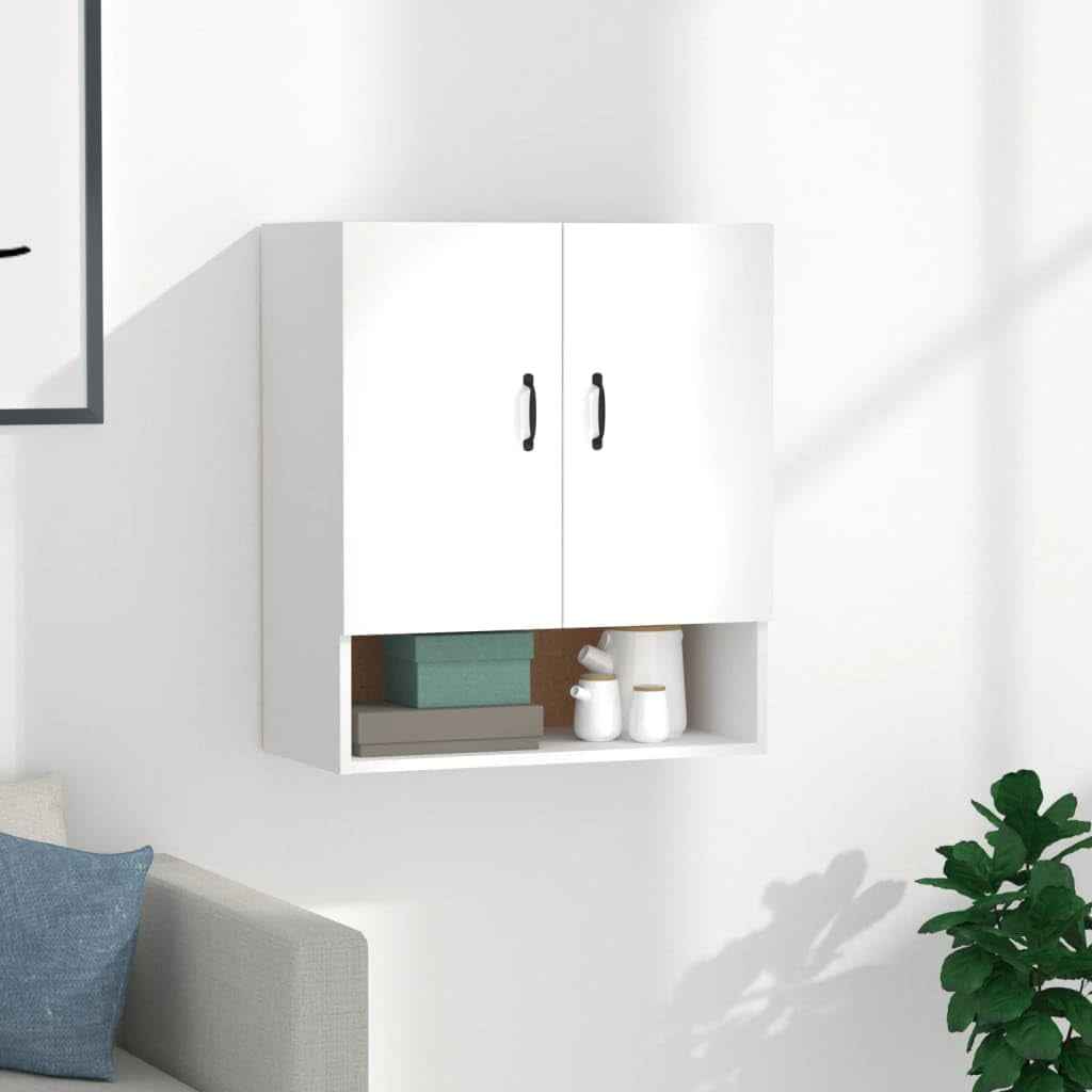 Armoire Murale Blanc 60X31X70 Cm Bois D'Ingénierie