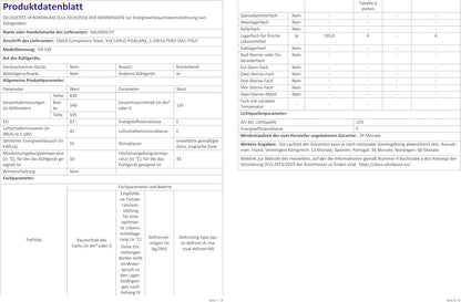 Bauknecht KR 195 a Réfrigérateur/Capacité Totale : 127 L/Dégivrage Automatique Dans Le Réfrigérateur / 3 Compartiments De Porte, Blanc