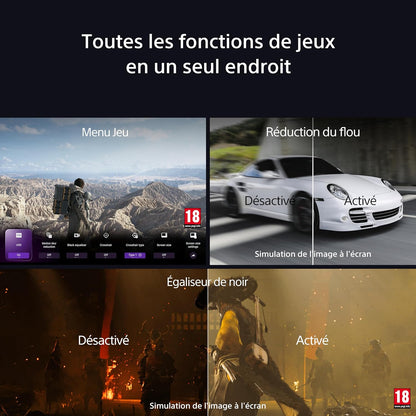 Sony BRAVIA 3 Direct LED 75’ | X-Balanced Speaker | Dolby Vision/Atmos | IMAX Enhanced | Google TV (2025) | Google Cast | Apple Airplay 2| Dashboard Eco 2 | Menu Jeu 2