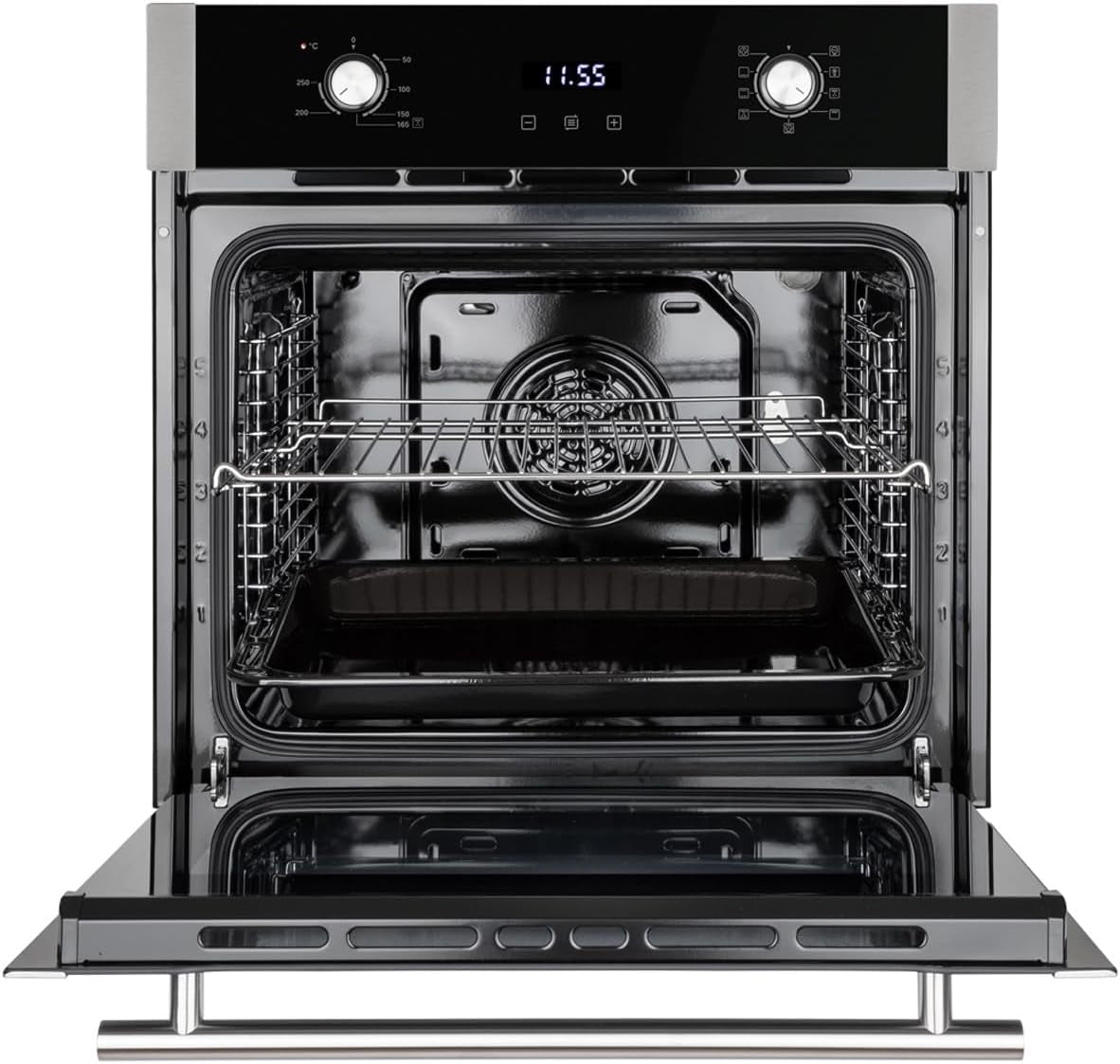 Cuisinière: Four Encastré 60Cm EB8005ED + 59Cm Plaque À Induction IH85900RL | Fonction Pizza | Grill | Air Circulant | Air Chaud | Minuterie Automatique | SET8005IH859RL