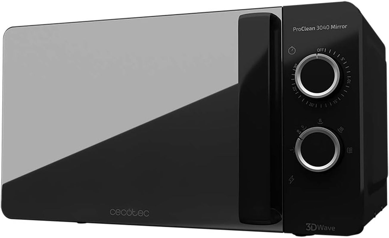 Micro-Ondes Proclean 3040. Capacité De 20 L, Revêtement Ready2Clean, 700 W De Puissance, 6 Niveaux De Fonctionnement, Minuterie 30 Minutes, Mode Décongeler, Finition Noir.