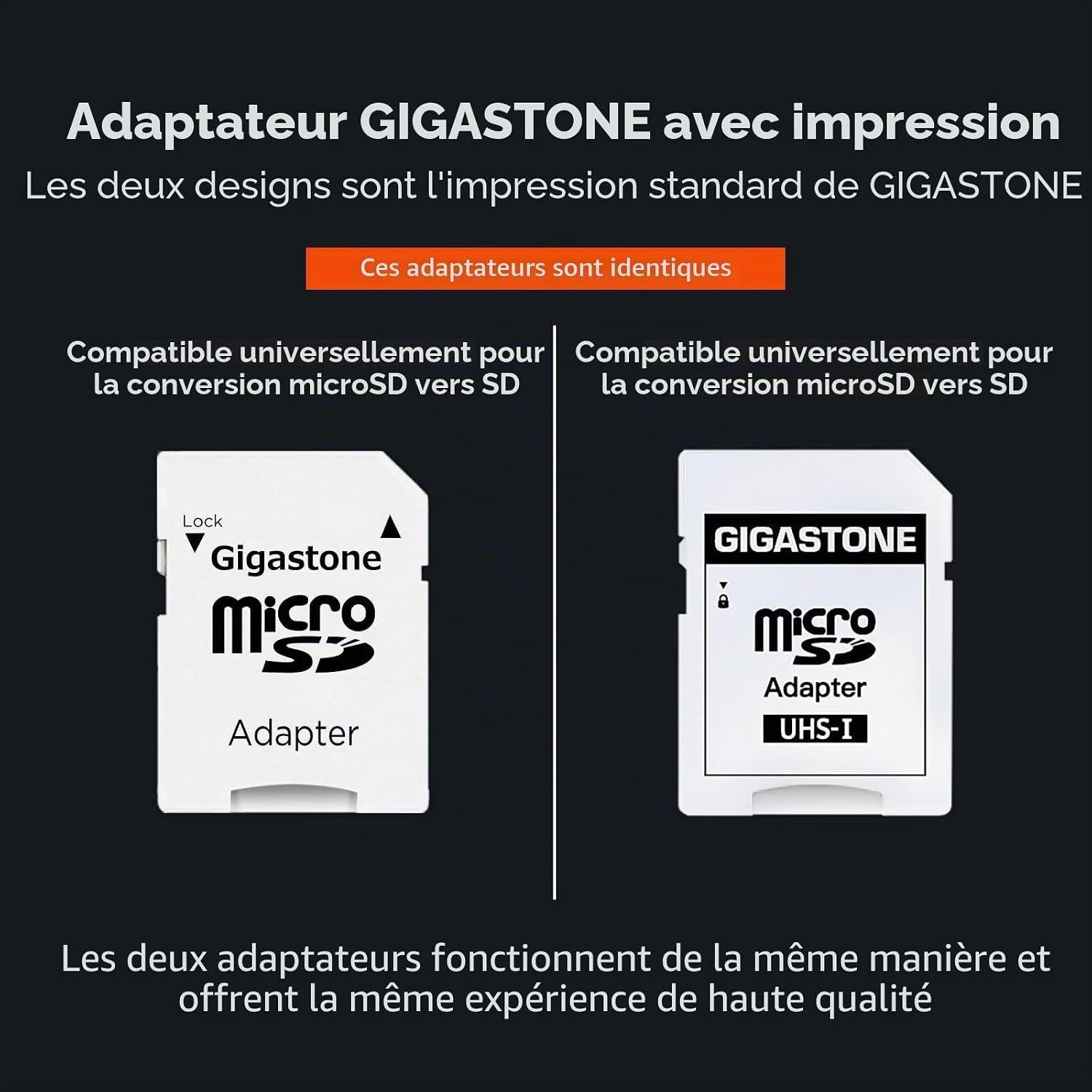 Lot De 2 Cartes Mémoire 128 Go Micro SDXC, Compatible Avec Gopro Caméra Drone Tablette Samsung Sony, Haute Vitesse Pour 4K UHD Vidéo, A1 U3 C10 Avec Mini Étui Et Adaptateur SD.