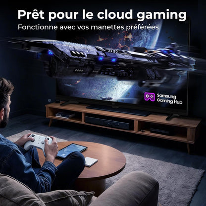 Smart TV 32 Pouces, Téléviseur Avec Tizen OS, Compatible Samsung TV Plus, HD 720P Dolby Audio, HDR10, Smartthings, Miracast, Gaming Hub, Commande Vocale, Écran Plat | HDR10, Dolby Audio, Gaming Hub, Smartthings, Miracast, plus De 350 Chaînes En Direct Gratuites via Samsung TV Plus