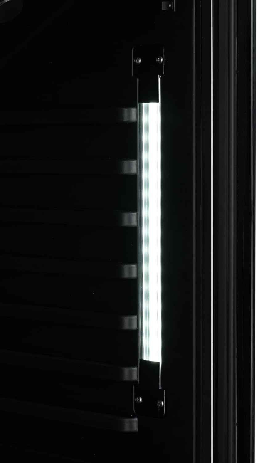 Réfrigérateur À Boissons GSC4280B, Vitrine Réfrigérée, 280 L, Réfrigération Ventilée, 210 W, Avec Serrure, Noir