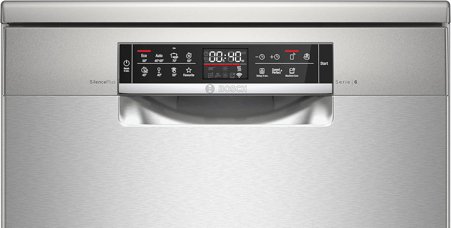 SMS6ECI93E - Série 6 - Lave-Vaisselle Pose-Libre - 60Cm - Home Connect - 13 Couverts - Moteur Ecosilence - Inox