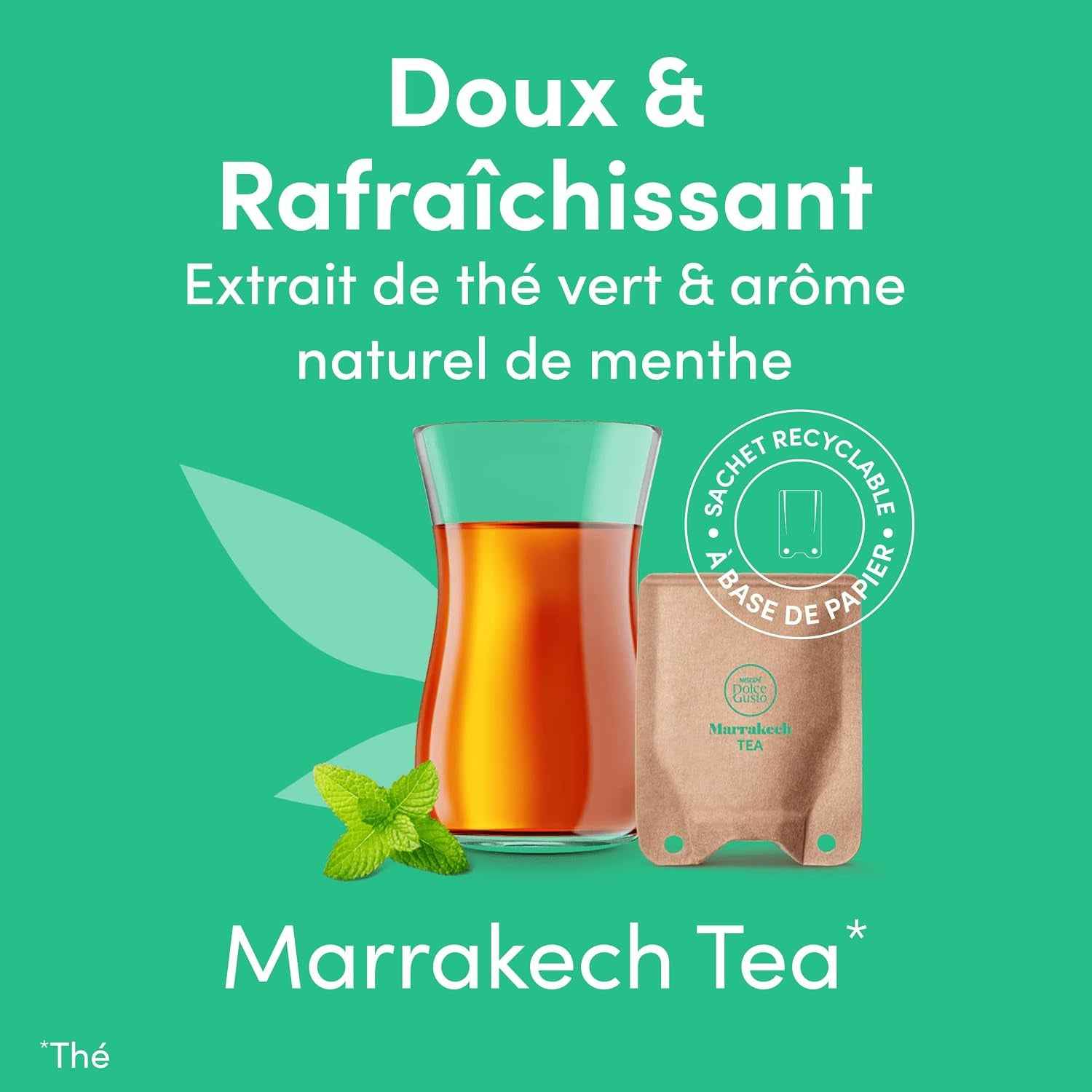 Marrakech Tea , 60 Sachets De Thé , 5 X 12 | Sachets De Thé Pour Infusion Rapide , Compatibles Uniquement Avec Les Machines NDG NEO , Technologie Infusion Airfoam