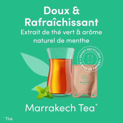 Marrakech Tea , 60 Sachets De Thé , 5 X 12 | Sachets De Thé Pour Infusion Rapide , Compatibles Uniquement Avec Les Machines NDG NEO , Technologie Infusion Airfoam