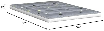 MAXYOYO Black Moon and Star Futon Mattress, Japanese Floor Mattress Quilted Bed Mattress Topper, Extra Thick Folding Sleeping Pad Breathable Floor Lounger Guest Bed for Camping Couch, Twin