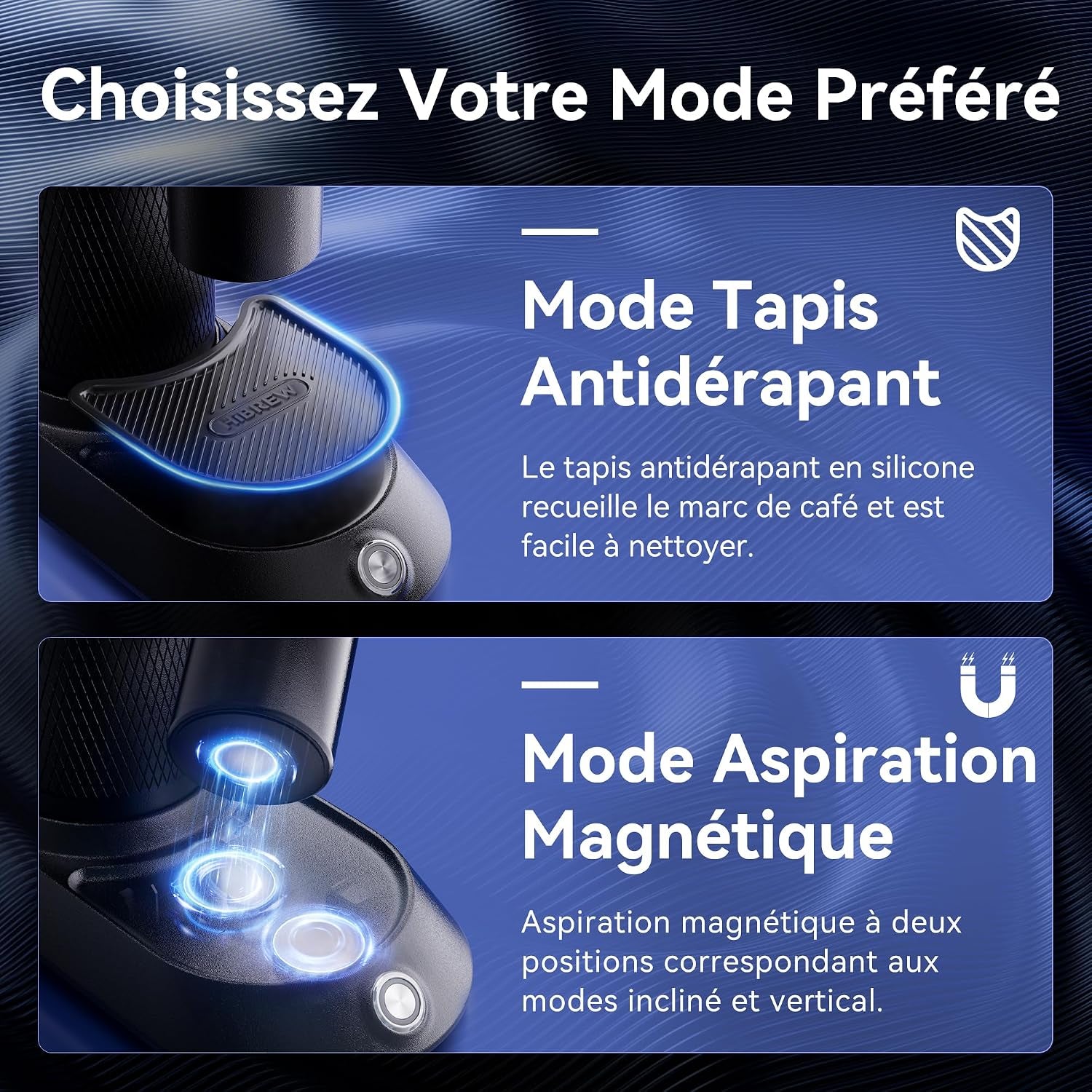 G5 Moulin À Café Électrique 36 Réglages Alliage Aluminium | Meule Conique 48Mm Double Vitesse. Capacité 50G. Anti-Statique Réduit Résidus. Mouture Uniforme