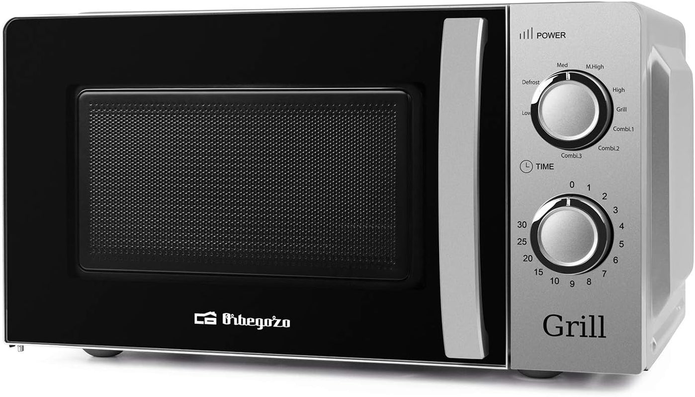 Mig 2138 - Four À Micro-Ondes Avec Grill, 20 L De Capacité, 5 Niveaux De Fonctionnement Et 3 Fonctions Combinées, Minuterie Jusqu’À 30 Min, 700 À 900 W