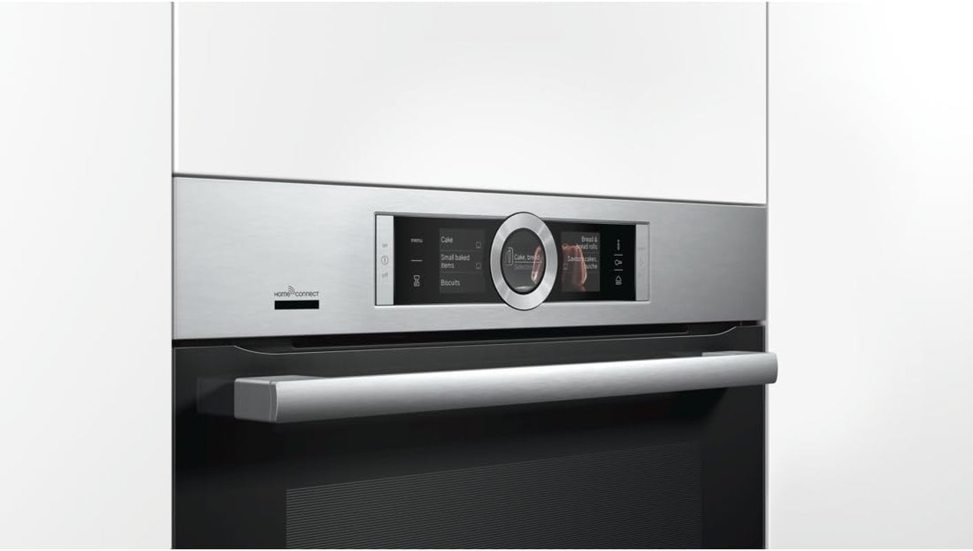 Four Encastrable Pyrolyse  HRG6769S6 - Four Multifonction Chaleur Tournante Ou Pulsée / 71 Litres / Classe a / Inox / Rails Télescopiques / Injection De Vapeur / Porte Froide (4 Vitres)