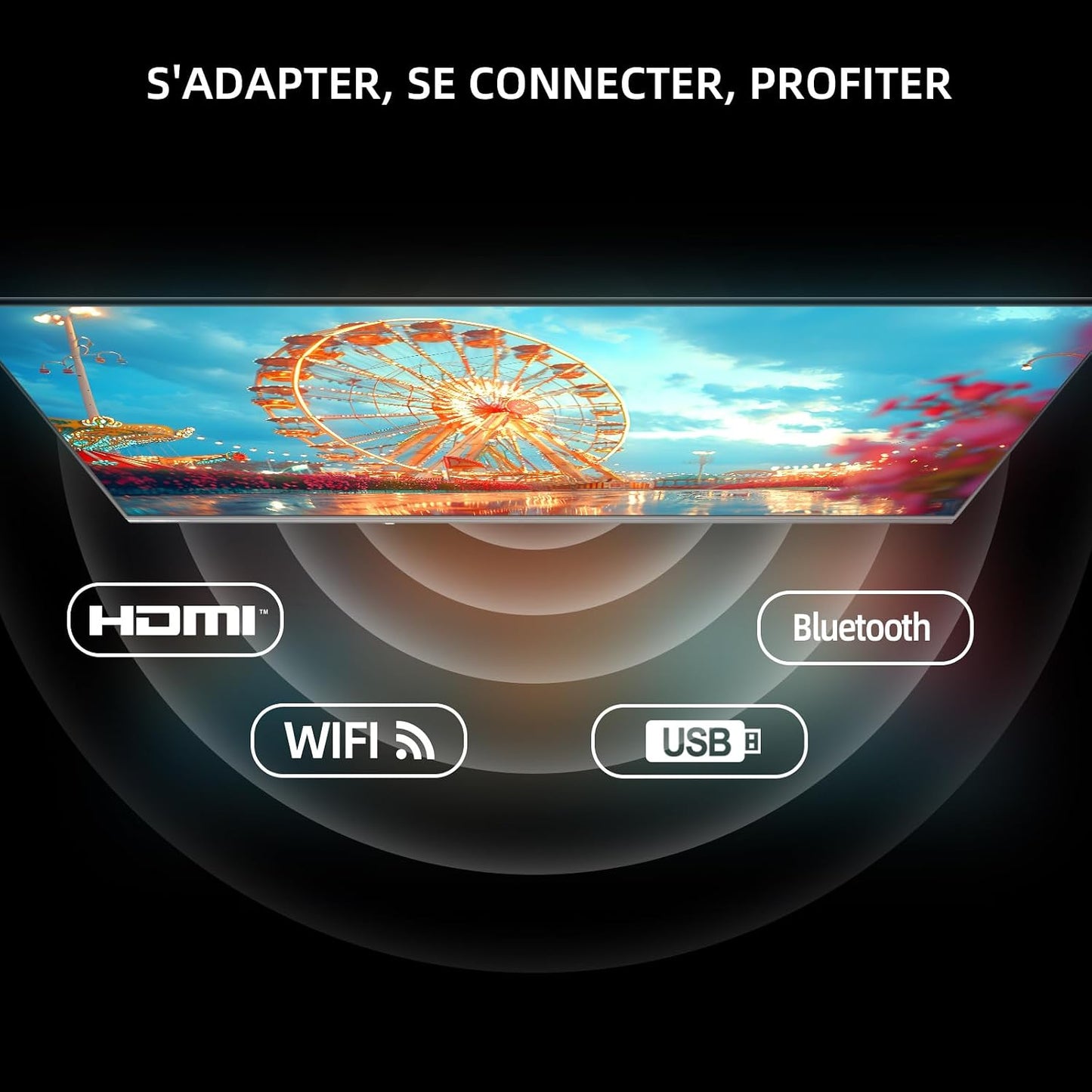 TV Connectée 40 Pouces FHD QLED Pro Google TV (L40QST) | HDR10, Apple Airplay, Dolby Audio &Dbx-Tv, Contrôle Vocal Google, Design Sans Bord