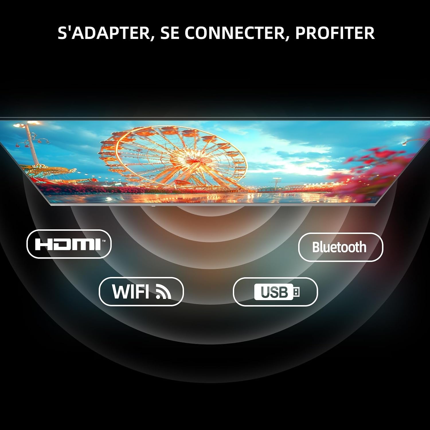 TV Connectée 40 Pouces FHD QLED Pro Google TV (L40QST) | HDR10, Apple Airplay, Dolby Audio &Dbx-Tv, Contrôle Vocal Google, Design Sans Bord