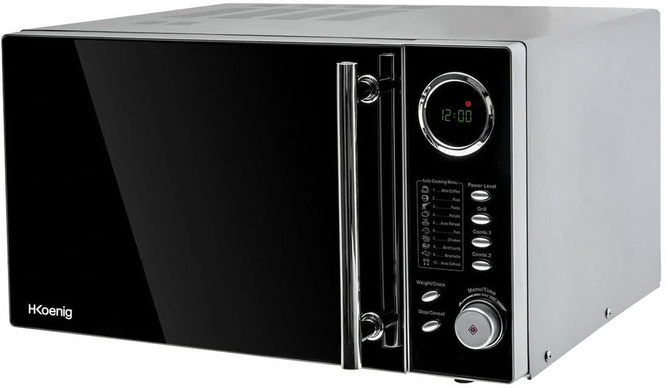Four Micro-Ondes Grill 2 En 1 VIO9, 25L, Plateau Tournant 27Cm, 10 Modes De Cuisson Jusqu’À 1000W, Décongélation, Cuisson Combinée, Écran LCD [Classe Énergétique A+]