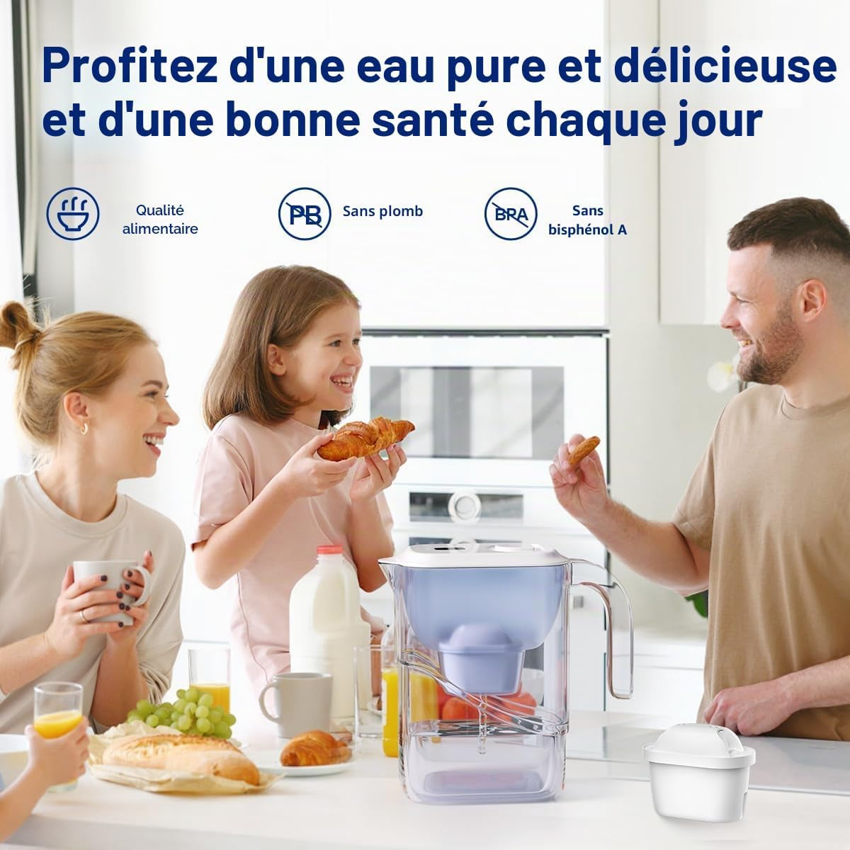 Filtre À Eau De Rechange Pour Bouilloire Brita® Marella® - Cartouches Filtrantes À Eau Compatibles Avec Maxtra+® plus Maxtra Pro® All-In-1, Réduit Les TDS, Les Impuretés (12)