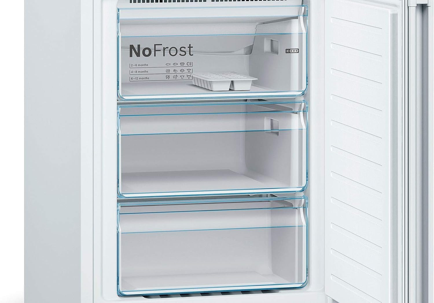 Réfrigérateur Congélateur Bas KGN39VWEA Série 4, Vita Fresh, 203 X 60 Cm, Blanc