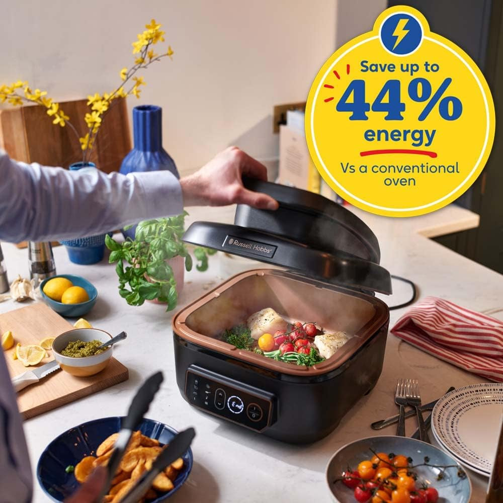 Air Fryer XL 5,5L [Multicuiseur: Frit, Cuit, Rôti, Grille] Friteuse Sans Huile & Gril (7 Programmes, Convient Au Lave-Vaiselle, Contrôle Température, 260°) Satisfry 26520-56