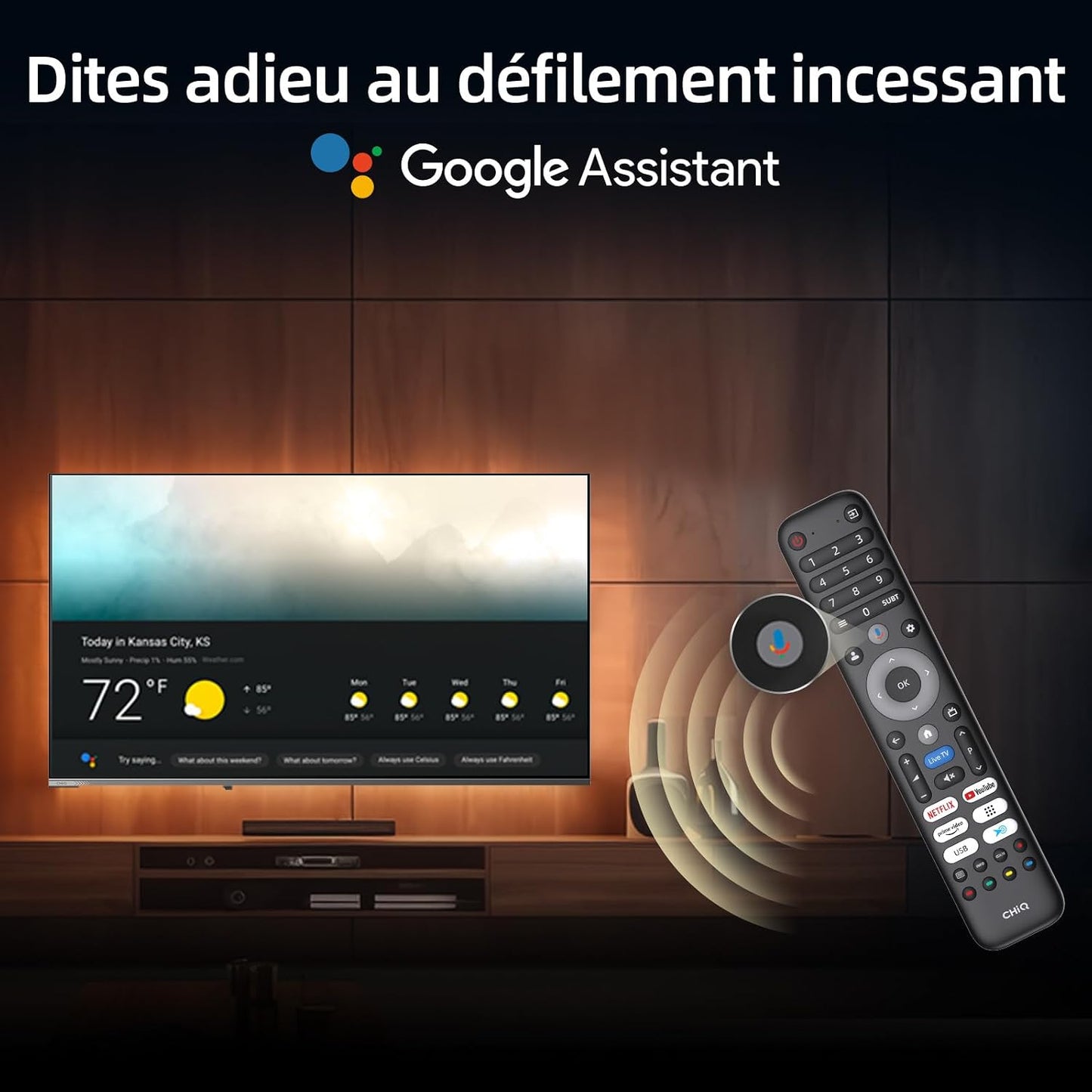 Smart TV Téléviseur QLED 32QA10 32 Pouces | Full HD HDR10 | Dolby Audio Et DBX-TV | Design Métallique Sans Cadre | Chromecast Intégr Nouveau Modèle | Son Dolby Audio, Support HDR10, Chromecast Intégré, Édition 2026